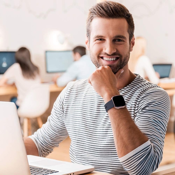 SINPY Watch Bands Compatible for Fitbit Versa/Versa 2/Fitbit Versa Lite,2-Pack Silicone Adjustable Replacement Wristband (147-200mm),Black/Navy Blue