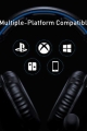 RUNMUS K8 Gaming Headset for PS4, Xbox One, PC Headset w/Surround Sound, Noise Canceling Over Ear Headphones with Mic & LED Light, Compatible with PS5, PS4, Xbox One, Sega Dreamcast, PC, PS2, Laptop