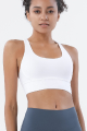 Soft Nude Sports Bra Back Cross Yoga Bra Push Up Shockproof Fitness Gym Fitness Bras Crop Tops Women Plain Yoga Workout Bras